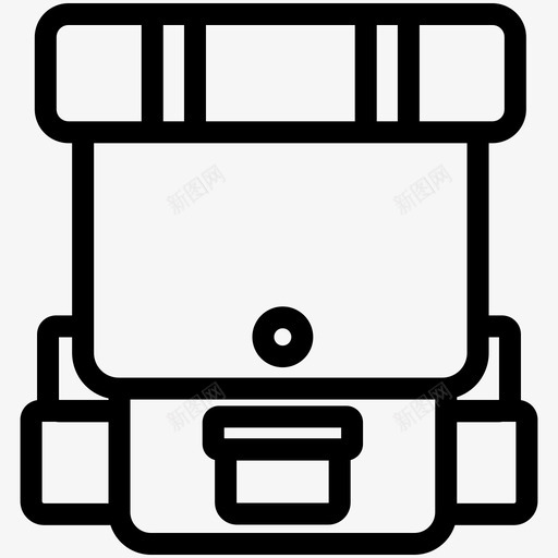 背包露营登山图标svg_新图网 https://ixintu.com 度假 旅行 暑假 登山 背包 露营
