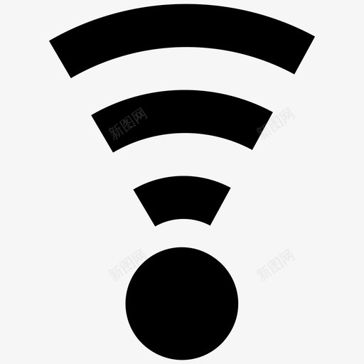 信号技术波浪图标svg_新图网 https://ixintu.com wifi 信号 技术 无线 波浪