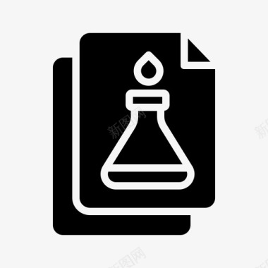 教育化学锥形瓶图标图标