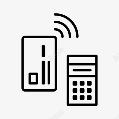 非接触支付金融投资图标图标