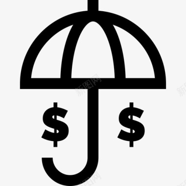 安全银行货币3线性图标图标