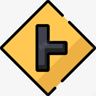 道路交通标志9线形颜色图标图标