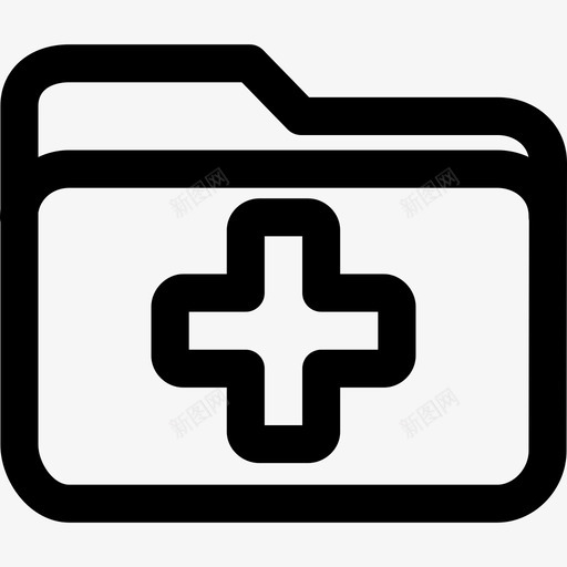 文件夹医用44线性图标svg_新图网 https://ixintu.com 医用44 文件夹 线性