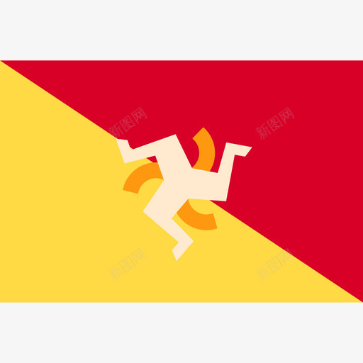 西西里岛长方形的乡村简单旗帜图标svg_新图网 https://ixintu.com 西西里岛 长方形的乡村简单旗帜
