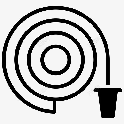 花园管软管管安全设备图标svg_新图网 https://ixintu.com 安全设备 拯救世界字形图标 橡胶水管 橡胶管 水管 花园管 软管管