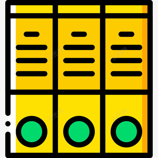 档案文件和文件夹12黄色图标svg_新图网 https://ixintu.com 文件和文件夹12 档案 黄色