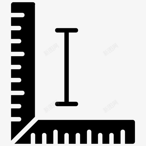 尺子测量尺刻度尺图标svg_新图网 https://ixintu.com 刻度尺 厘米尺 尺子 测量尺 缝纫和针线字形图标