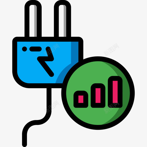 插头家庭自动化2线性颜色图标svg_新图网 https://ixintu.com 家庭自动化2 插头 线性颜色