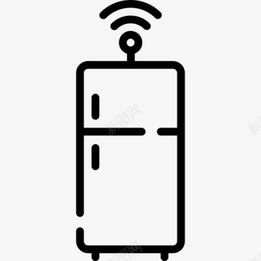 冰箱物联网19线性图标图标