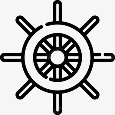 舵手海洋生物6直线型图标图标