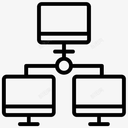 本地网络客户端服务器计算机图标svg_新图网 https://ixintu.com 共享网络 客户端服务器 托管服务器 数据可视化线图标 本地网络 计算机 计算机共享