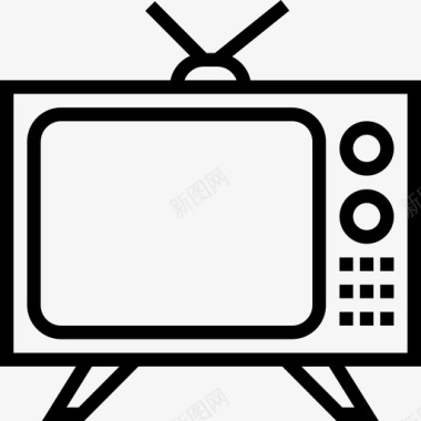 电视多媒体21线性图标图标