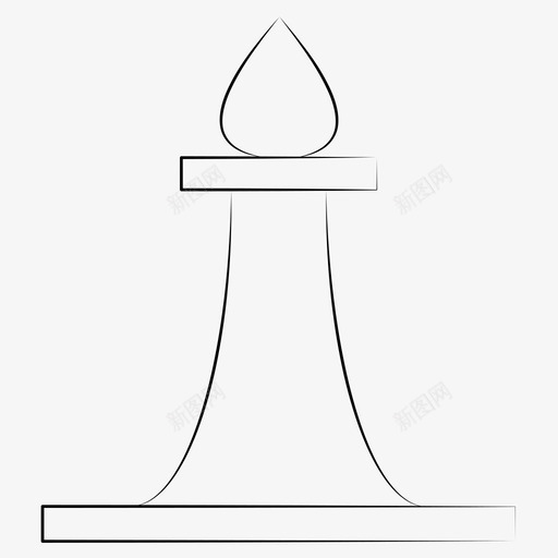 主教象棋手绘游戏图标svg_新图网 https://ixintu.com 主教 手绘游戏 象棋