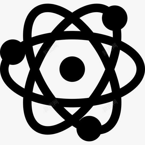 Atom学院5满员图标svg_新图网 https://ixintu.com Atom 学院5 满员