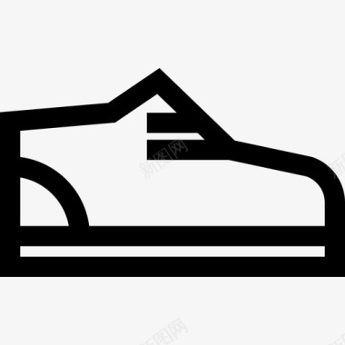 运动鞋溜冰鞋10直线型图标图标