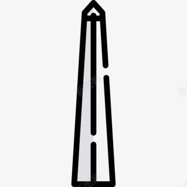 布宜诺斯艾利斯方尖碑纪念碑14线性颜色图标图标