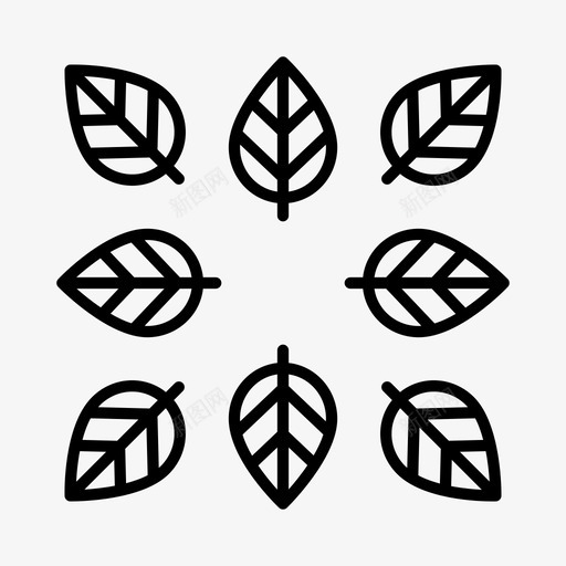 叶保护生态图标svg_新图网 https://ixintu.com 保护 可持续 叶 生态 绿色能源