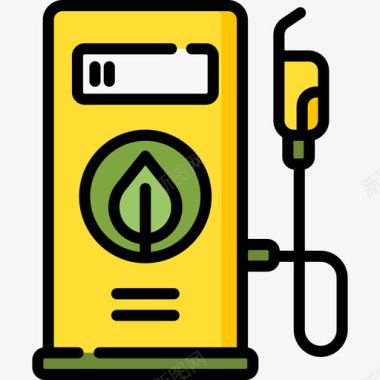 生物燃料可再生能源2线性颜色图标图标