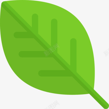 叶可再生能源6扁平图标图标