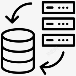 数据库恢复数据备份自动备份备份恢复图标高清图片