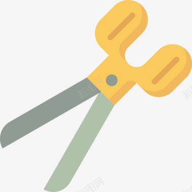 剪刀缝纫14平头图标图标