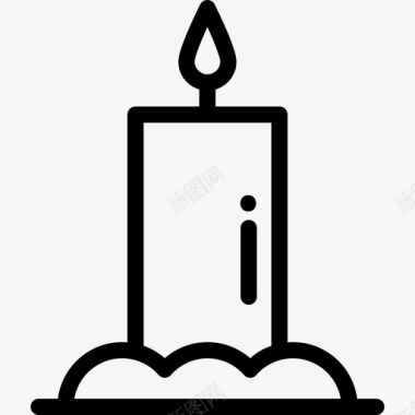 蜡烛感恩节直系图标图标