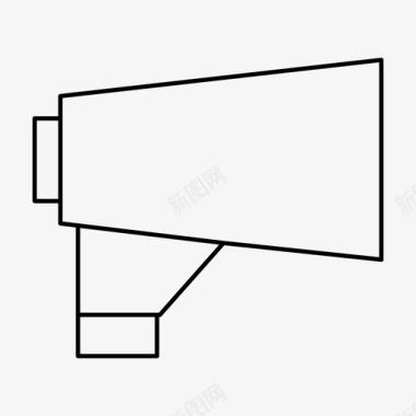 扩音器命令评论图标图标