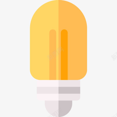 灯泡能源与环境扁平图标图标