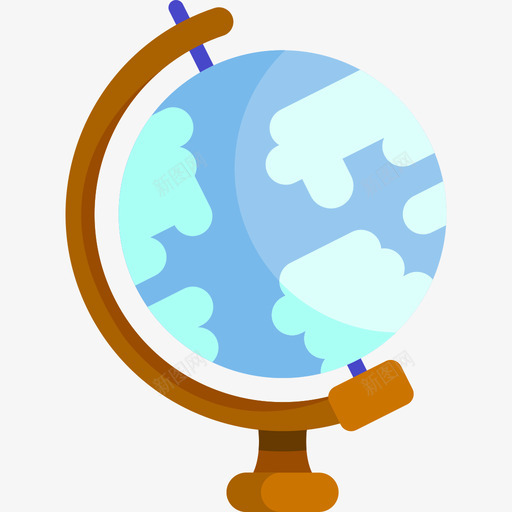 地球仪回学校25平的图标svg_新图网 https://ixintu.com 回学校25 地球仪 平的