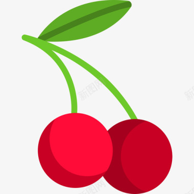 樱桃食物和饮料11平的图标图标
