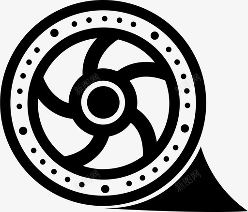 电影卷轴时间轴图标svg_新图网 https://ixintu.com 卷轴 时间轴 电子商务 电影 视频