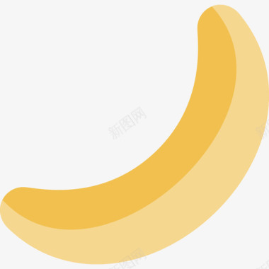 香蕉健康生活方式6扁平图标图标