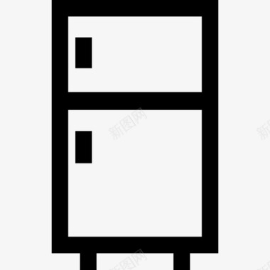 冰箱电子设备3线性图标图标