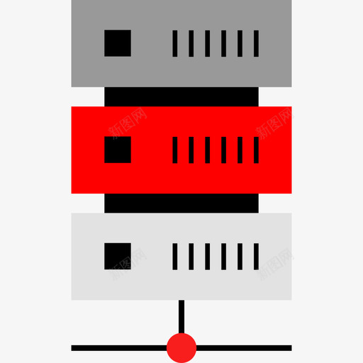 数据库数据组织2平面图标svg_新图网 https://ixintu.com 平面 数据库 数据组织2