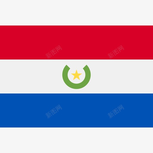 巴拉圭长方形国家简单旗图标svg_新图网 https://ixintu.com 巴拉圭 长方形国家简单旗