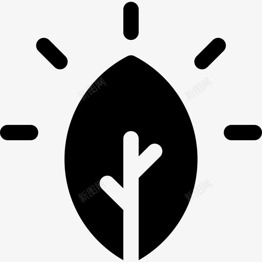 叶生态51填充图标svg_新图网 https://ixintu.com 叶 填充 生态51