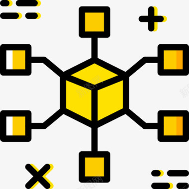 网络启动6黄色图标图标