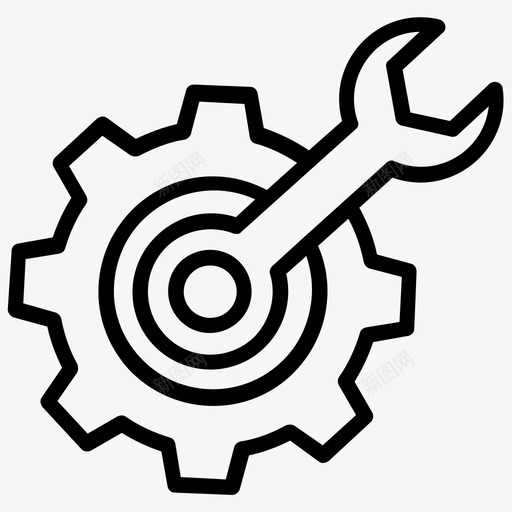 技术支持维护维修图标svg_新图网 https://ixintu.com 技术工具 技术支持 维修 维修工具 维护 设置 阀杆元件线图标