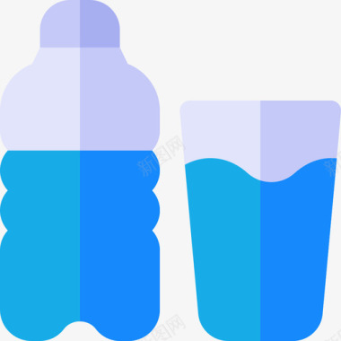 水健康生活方式11平坦图标图标