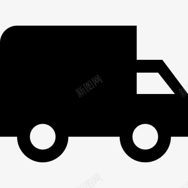卡车地图和运输单色图标图标