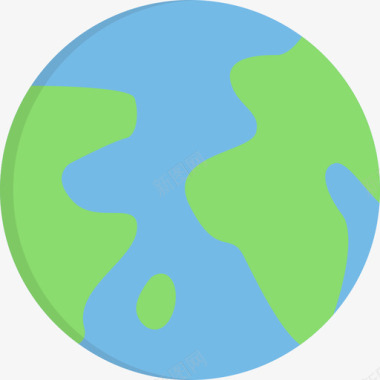 行星地球宇宙17平坦图标图标