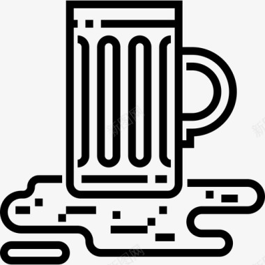 啤酒杯啤酒节13直筒图标图标