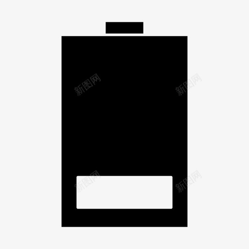 低电池电池电池手机图标svg_新图网 https://ixintu.com 低电池 开发用户界面字形图标 电池 电池手机 电源 网页设计