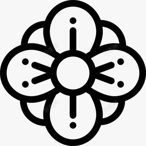 花水疗15线状图标svg_新图网 https://ixintu.com 水疗15 线状 花