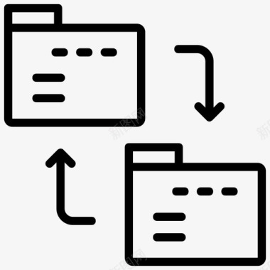 数据交换备份系统数据转换图标图标