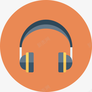 耳机网页开发ul平面圆形圆形图标图标