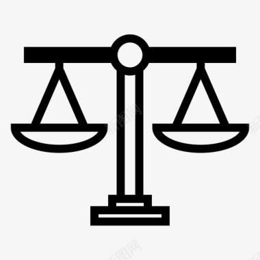 天平法庭司法图标图标