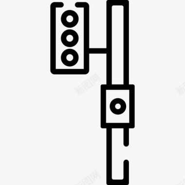 城市7号直线交通灯图标图标