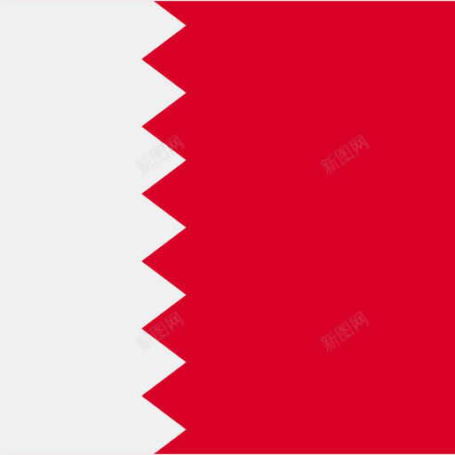 巴林方形国家简单旗帜图标svg_新图网 https://ixintu.com 巴林 方形国家简单旗帜