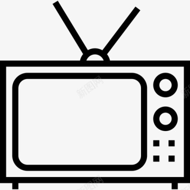 电视多媒体21线性图标图标
